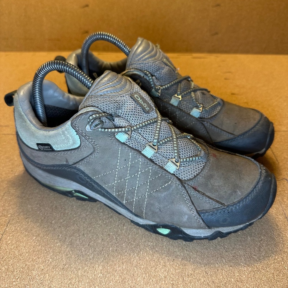 Oboz Bridger Low B-Dry Hiking Shoes Women 8.5 Brown Waterproof Leather Trail